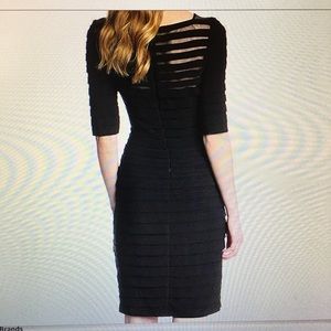 Adrianna Papell Banded Illusion Sheath. Size 10